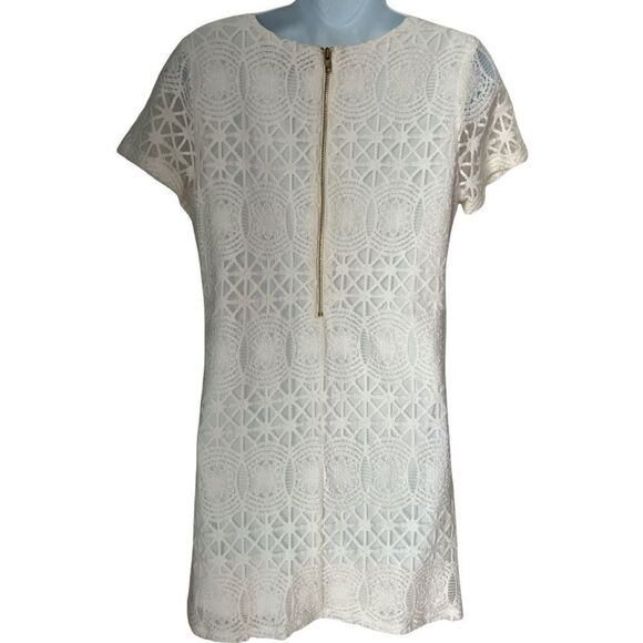 Lulu's Love You For Eternity White Lace Shift Dress S - Picture 3 of 8